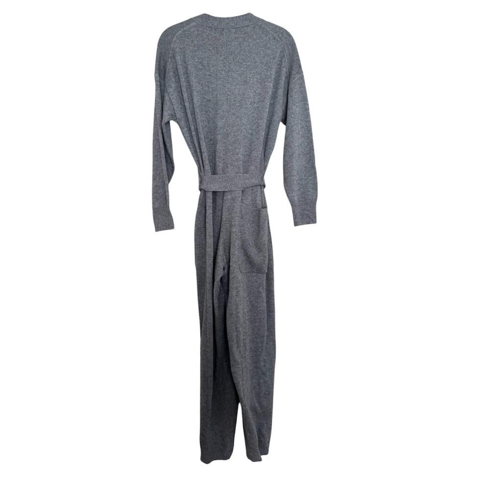 Alex Mill Belted Merino Sweater Jumpsuit Heather Grey - Picture 4 of 5